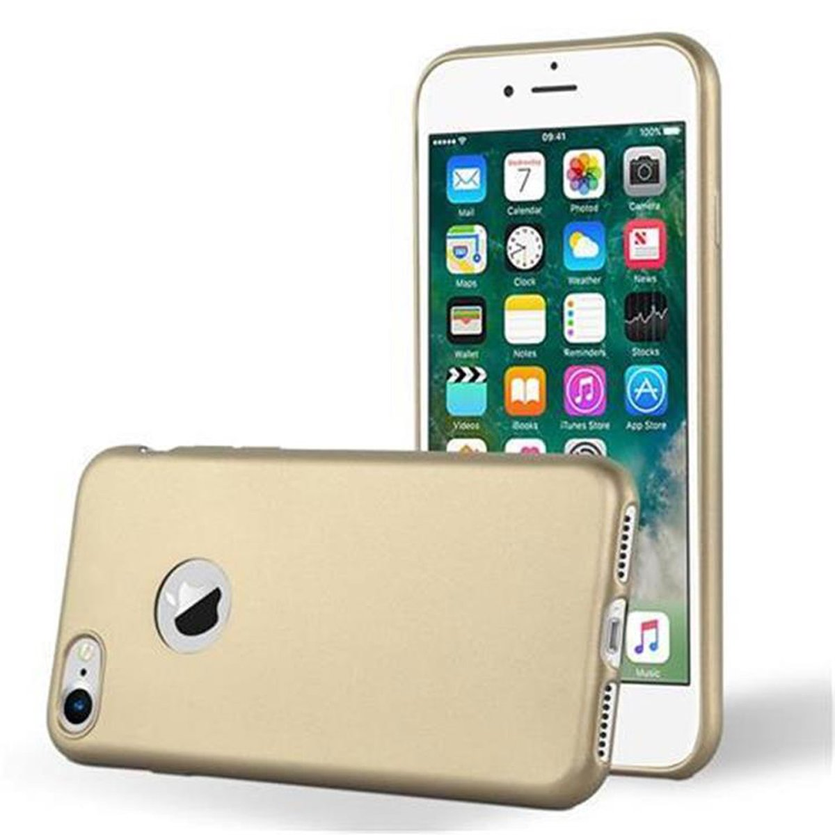 CADORABO / Metallic Matt / TPU Apple, Backcover, METALLIC GOLD iPhone Hülle, 2020, / 8 7 SE 7S
