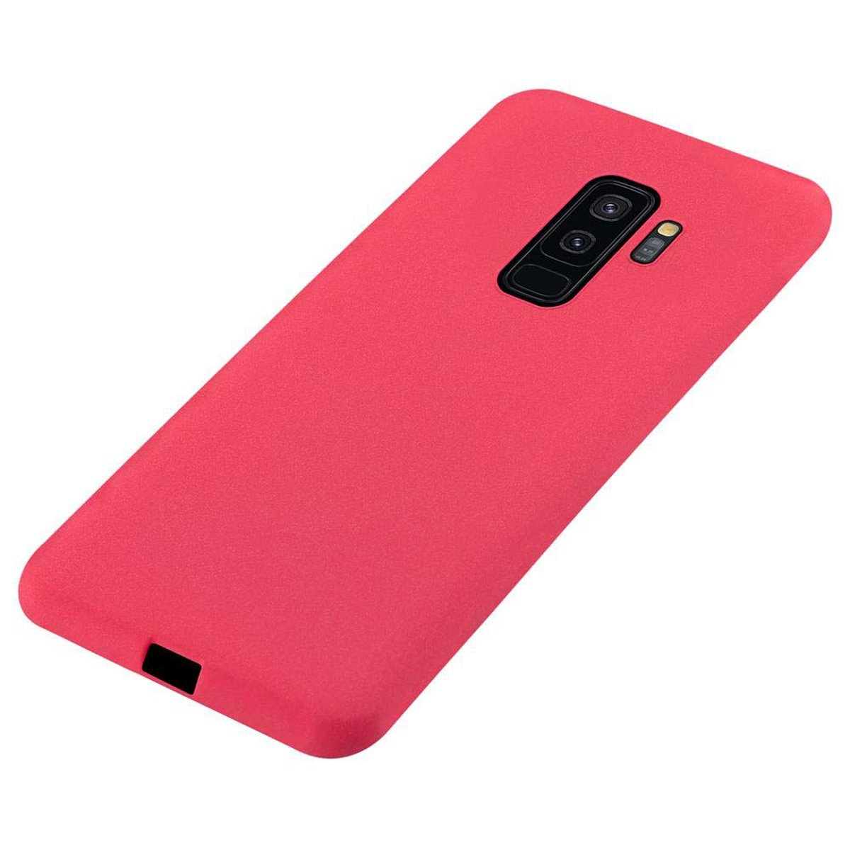 ROT Schutzhülle, PLUS, Frosted Samsung, FROST Backcover, TPU Galaxy S9 CADORABO