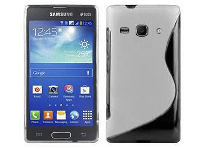 CADORABO TPU Samsung, HALB ACE Handyhülle, TRANSPARENT S-Line Galaxy 3, Backcover