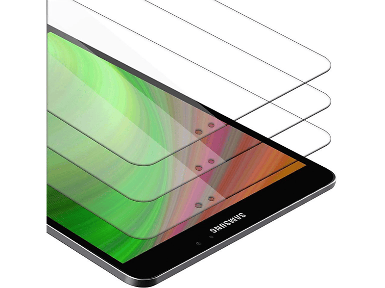CADORABO 3x Schutzglas Schutzfolie(für Samsung Galaxy Tab S2 (8 Zoll))