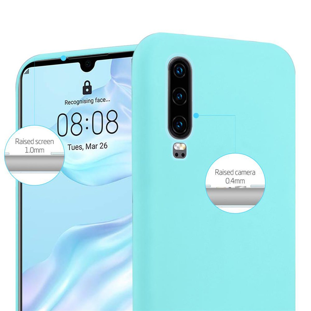 im BLAU CADORABO Style, Candy CANDY Hülle P30, Huawei, TPU Backcover,