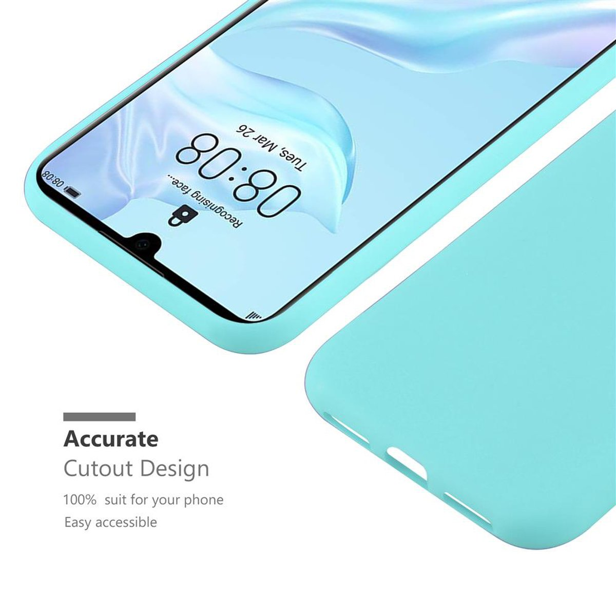 Style, Backcover, Hülle BLAU CANDY P30, CADORABO Candy TPU Huawei, im