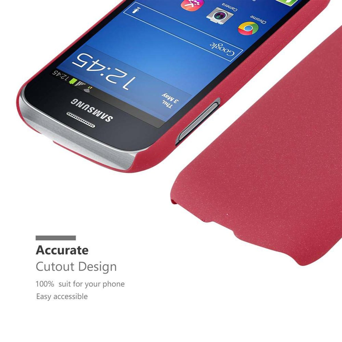Backcover, LITE, TREND Galaxy Frosty Case Hülle ROT Samsung, Style, im FROSTY CADORABO Hard