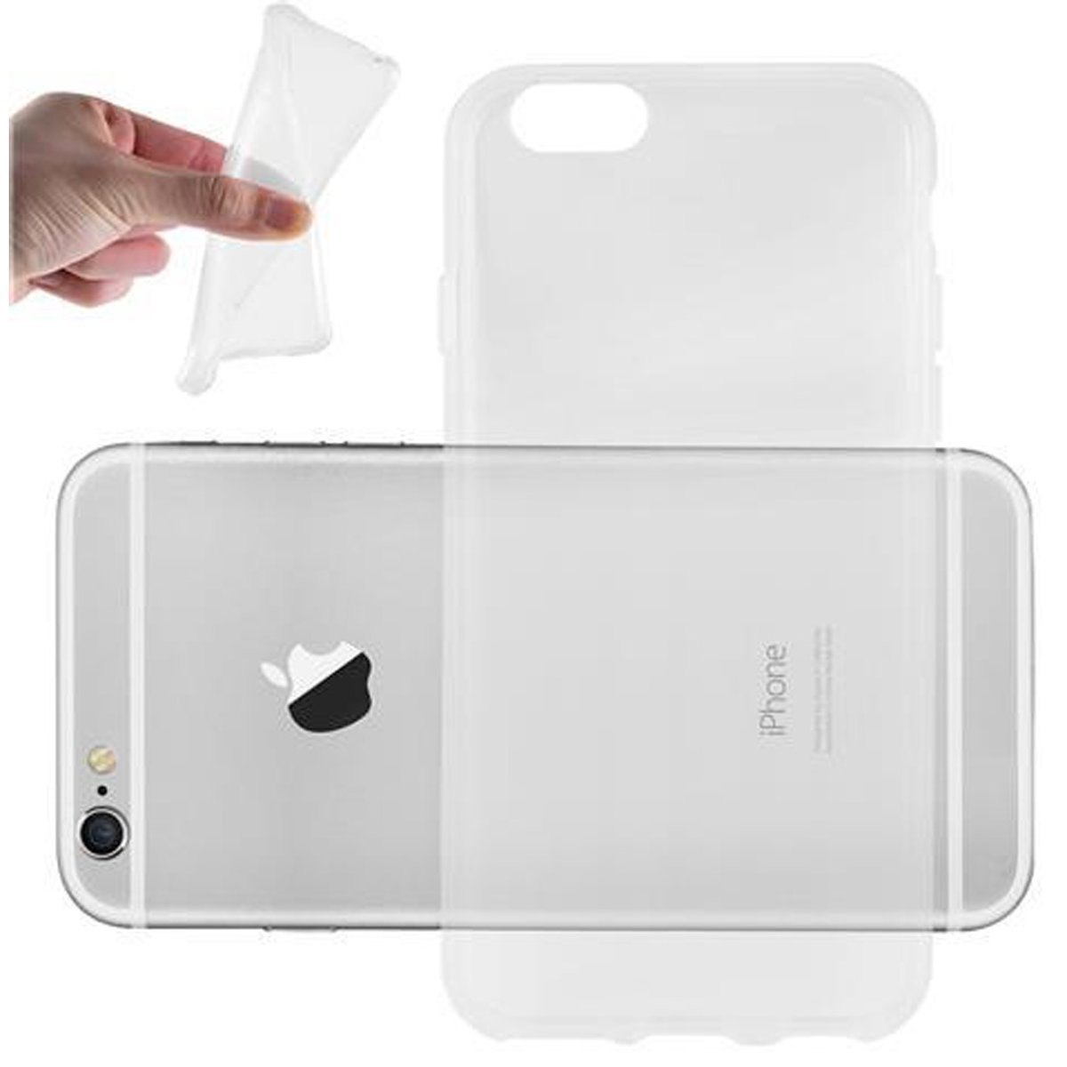 CADORABO TPU Ultra Apple, AIR TRANSPARENT Slim / PLUS, PLUS 6 Schutzhülle, Backcover, VOLL 6S iPhone