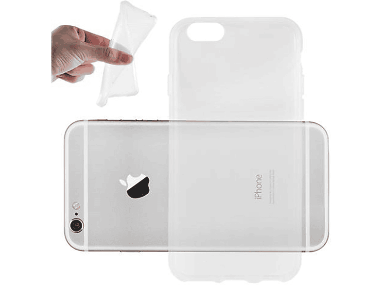 CADORABO TPU Ultra Slim AIR Schutzhülle, Backcover, Apple, iPhone 6 PLUS / 6S PLUS, VOLL TRANSPARENT