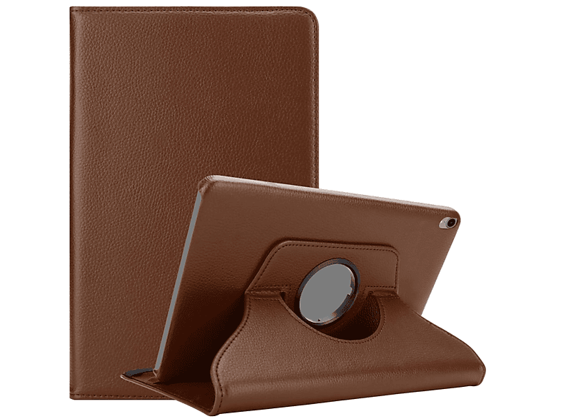 BRAUN Apple, Auto PRO Zoll), Wake Up iPad Tablet Bookcover, 2018 CADORABO (12.9 Hülle Standfunktion, PILZ