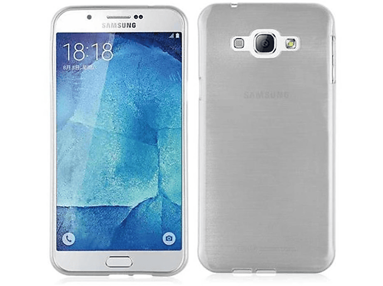 A8 Hülle, Samsung, Backcover, Galaxy SILBER 2015, CADORABO Brushed TPU