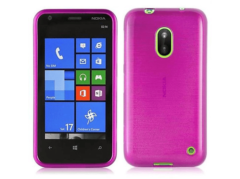 PINK Backcover, TPU CADORABO Brushed Lumia Nokia, Hülle, 620,