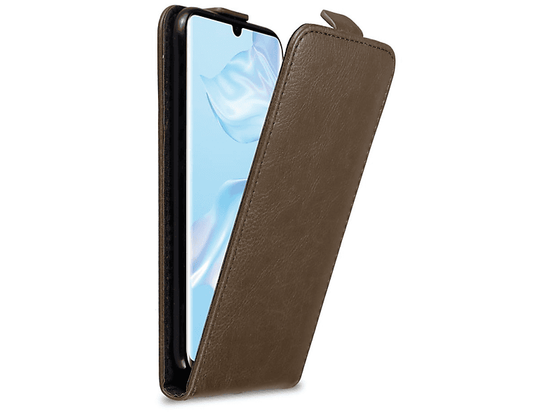 PRO, Huawei, im Cover, Flip Flip Hülle KAFFEE CADORABO Style, P30 BRAUN