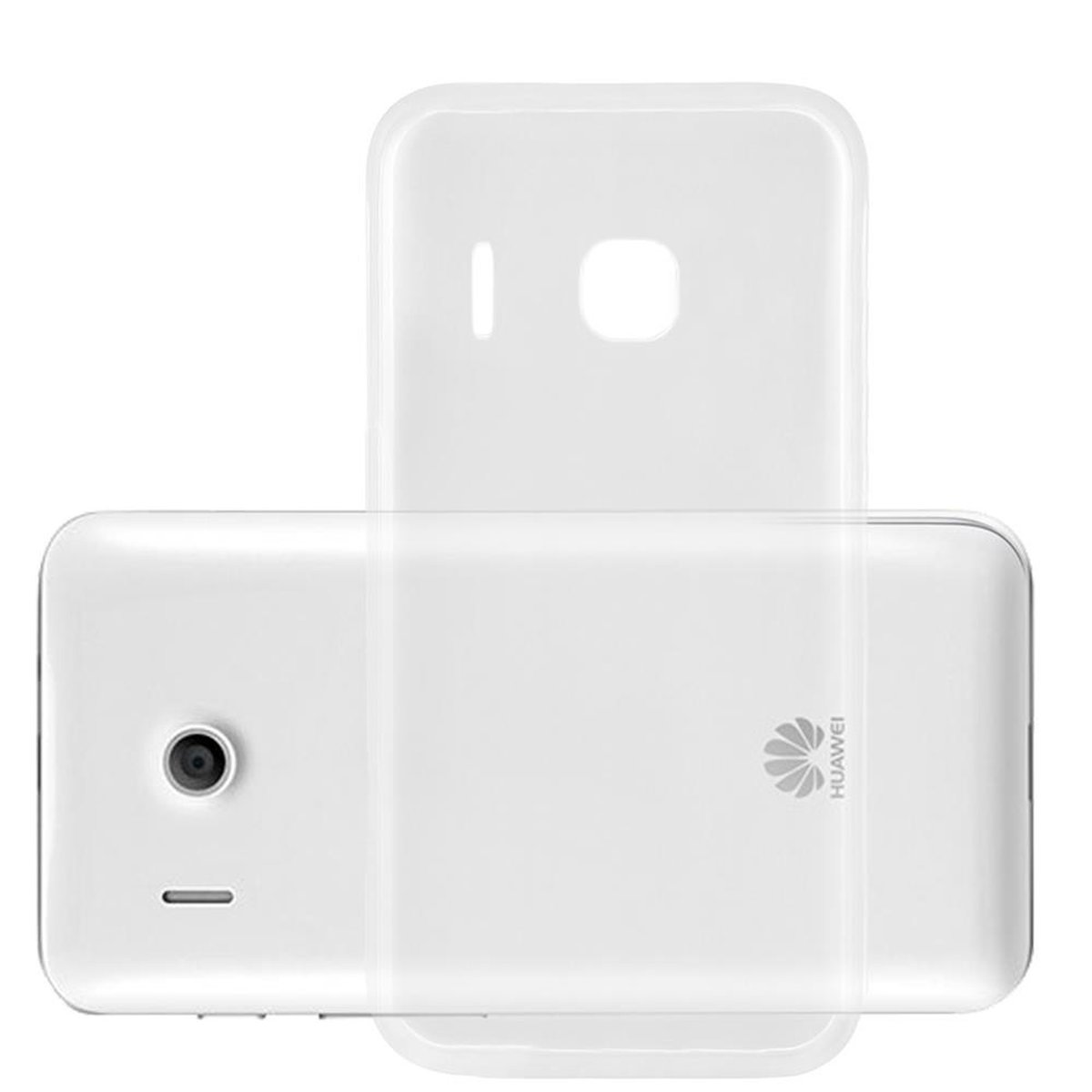 TPU Huawei, Ultra TRANSPARENT VOLL AIR Y320, CADORABO ASCEND Backcover, Schutzhülle, Slim