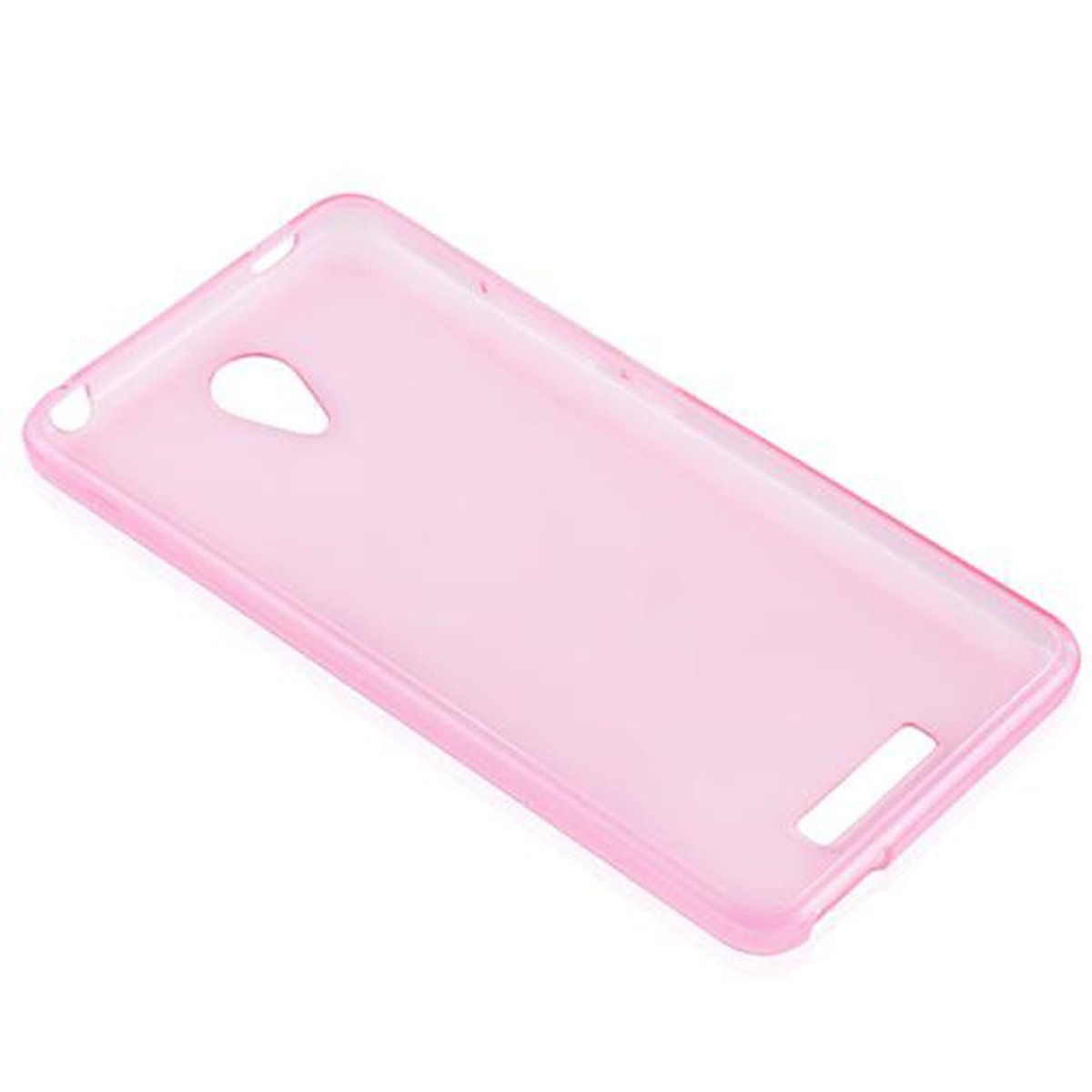 Custodia rosa per telefono.