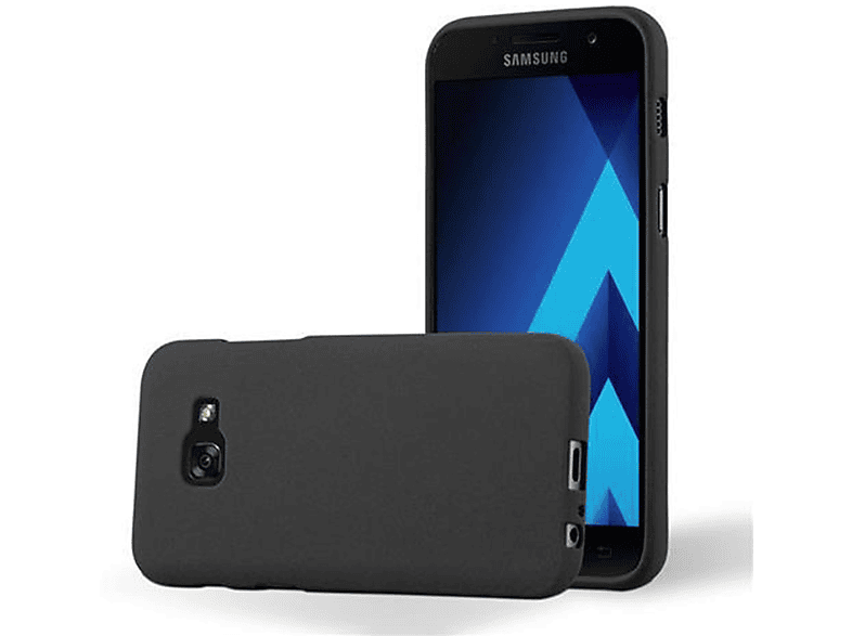 CADORABO TPU SCHWARZ Galaxy FROST Samsung, Backcover, 2017, Schutzhülle, Frosted A3