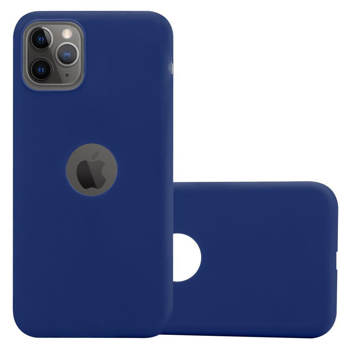 Backcover, CADORABO Hülle Candy iPhone PRO, Apple, TPU CANDY im 11 Style, DUNKEL BLAU