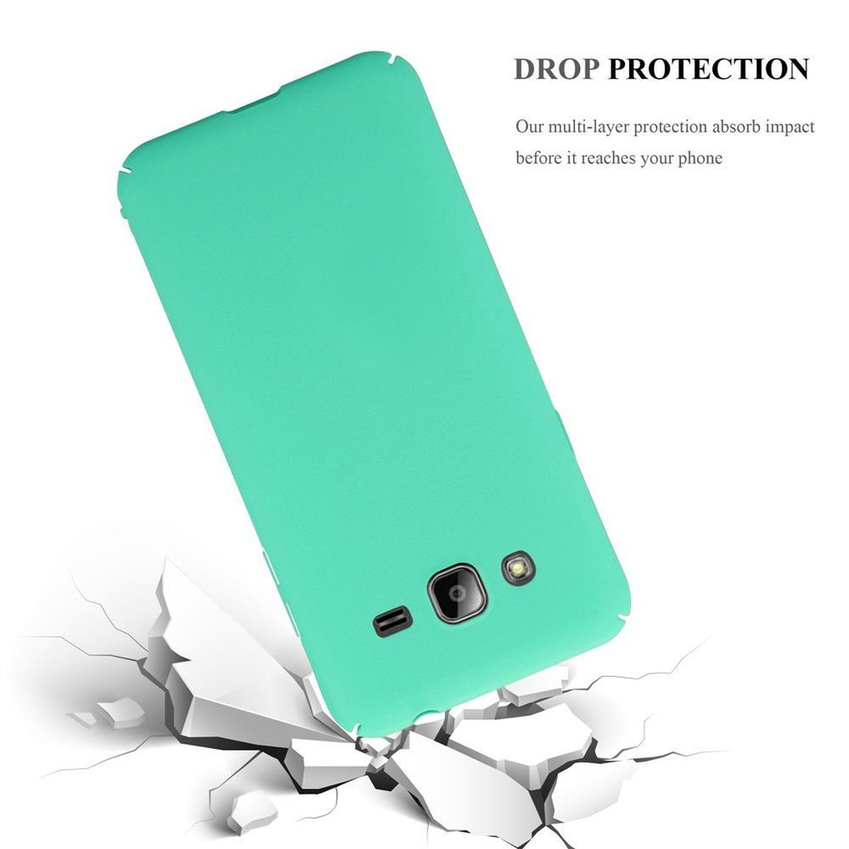 FROSTY J3 Hard GRÜN Frosty CADORABO Backcover, Hülle Galaxy im Case 2017, Samsung, Style,