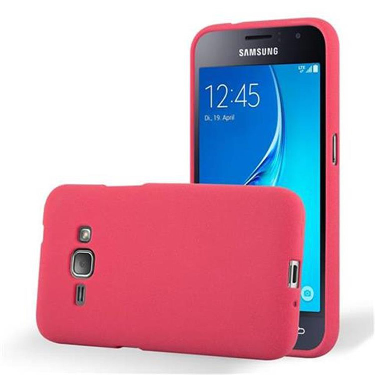 Backcover, J1 Frosted TPU ROT 2016, Galaxy CADORABO Schutzhülle, Samsung, FROST