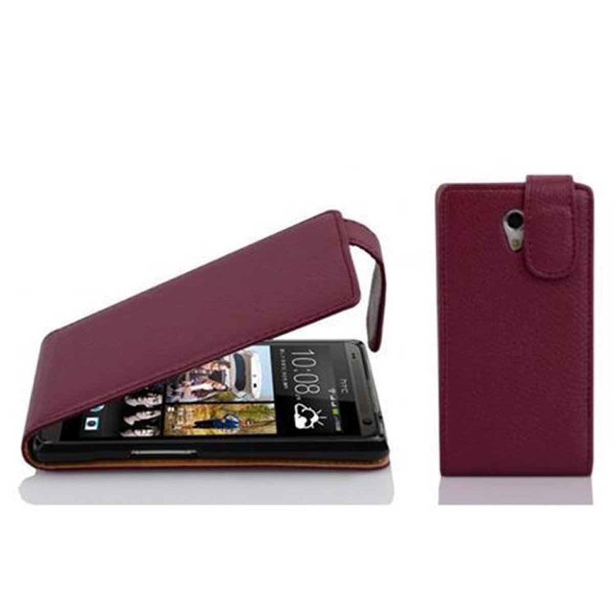 CADORABO Custodia In Design Flip Realizzato In Similpelle Testurizzata Cover Per G6 Lila Bordeaux 77217065