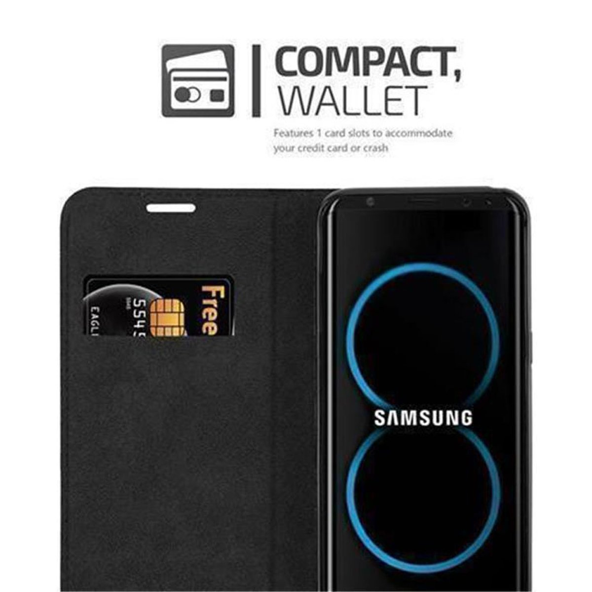 Samsung, Book TÜRKIS CADORABO Galaxy PETROL S8, Magnet, Hülle Invisible Bookcover,