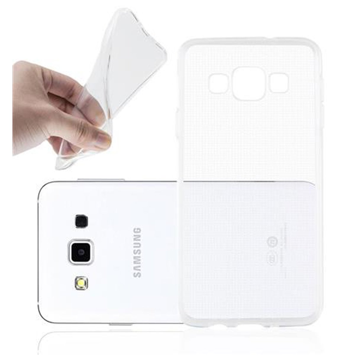 Galaxy Samsung, CADORABO 2015, TPU A3 Ultra Slim Backcover, VOLL AIR Schutzhülle, TRANSPARENT