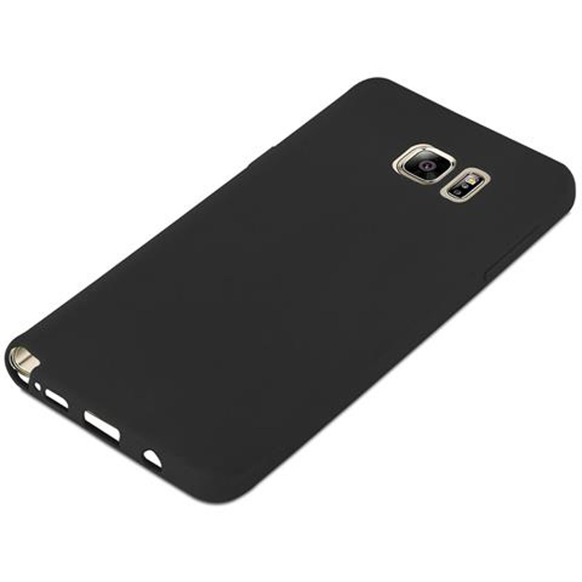 CANDY Samsung, CADORABO Hülle im Galaxy Style, Candy 5, SCHWARZ NOTE TPU Backcover,