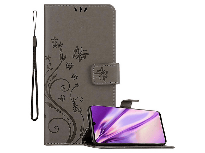 CADORABO Cover Con Chiusura Magnetica, Funzione Stand E Tasca Per Le Carte Custodia Per Cellulare Per P30 Gru And Fiori No 9 97205898