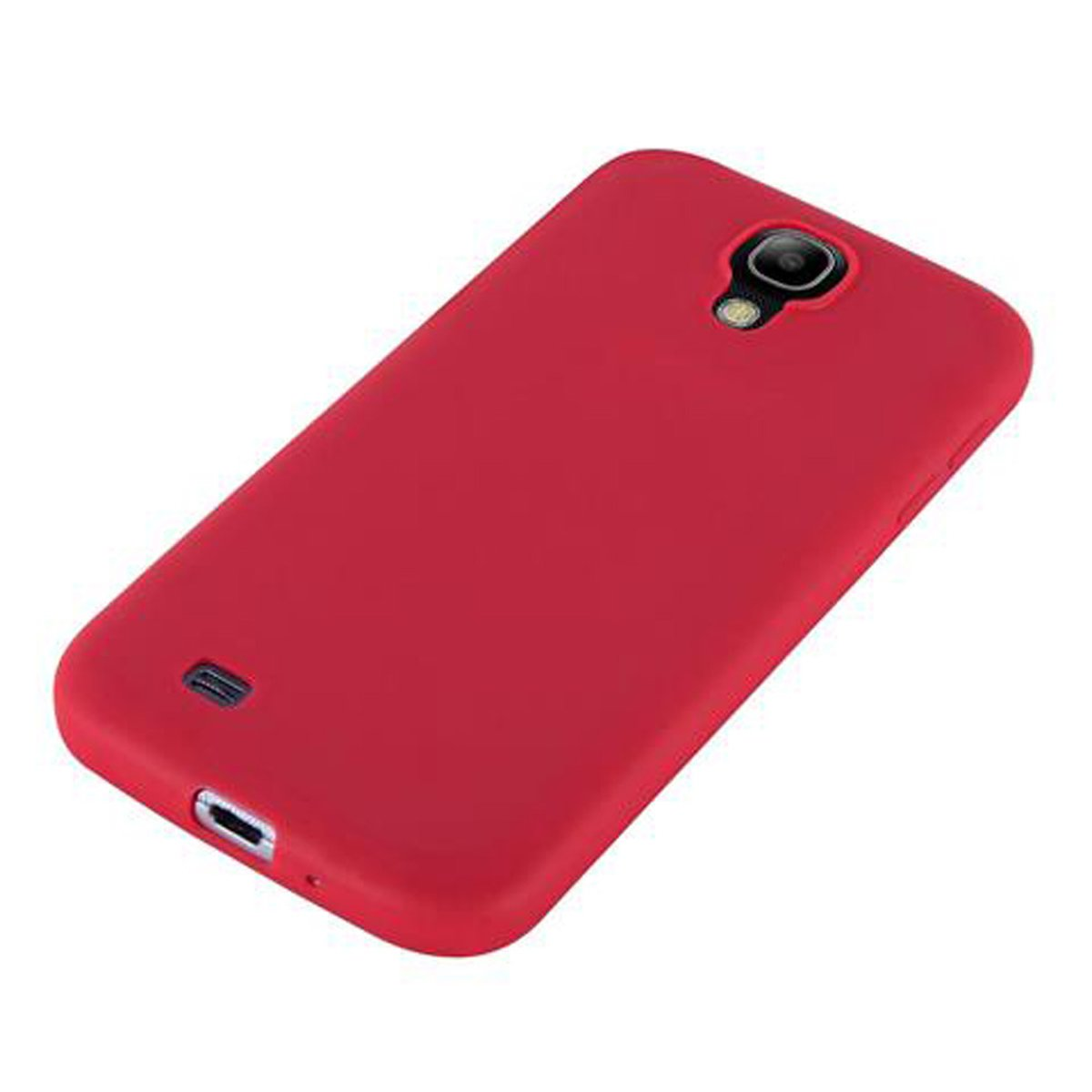 CADORABO Hülle im Samsung, Style, CANDY Backcover, Galaxy ROT Candy S4, TPU
