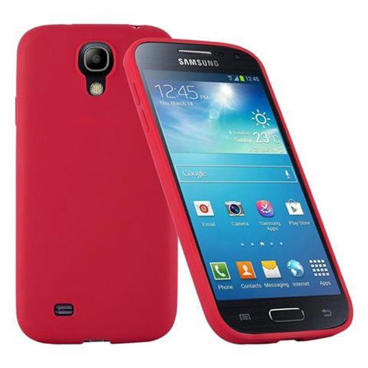 TPU Candy Style, Galaxy Hülle ROT CANDY Samsung, CADORABO im Backcover, S4,