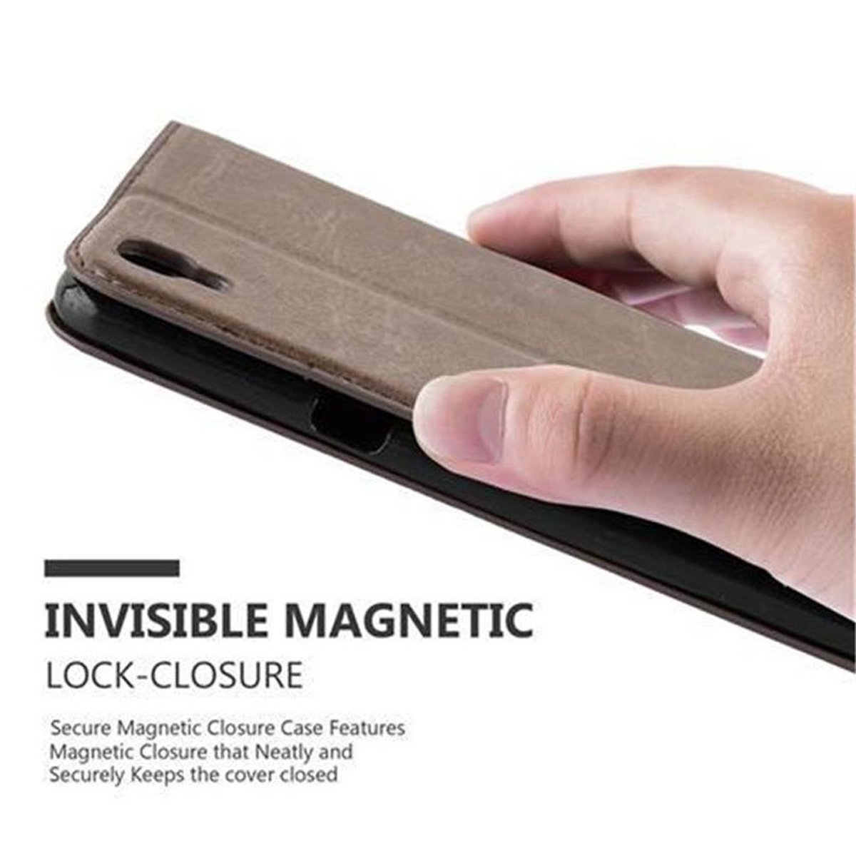 Magnet, X BRAUN Invisible CADORABO Book Hülle KAFFEE Bookcover, POWER, LG,