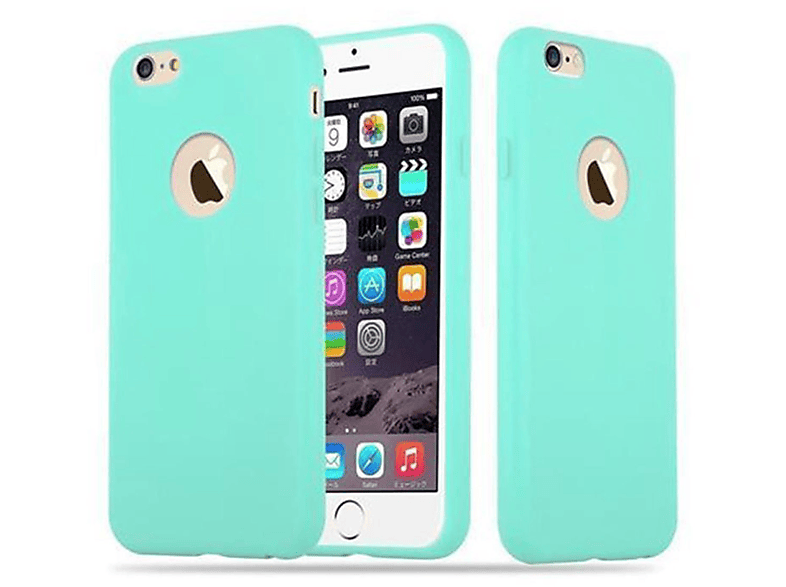 CADORABO Hülle im 6S, Backcover, Style, Candy CANDY BLAU / 6 iPhone Apple, TPU