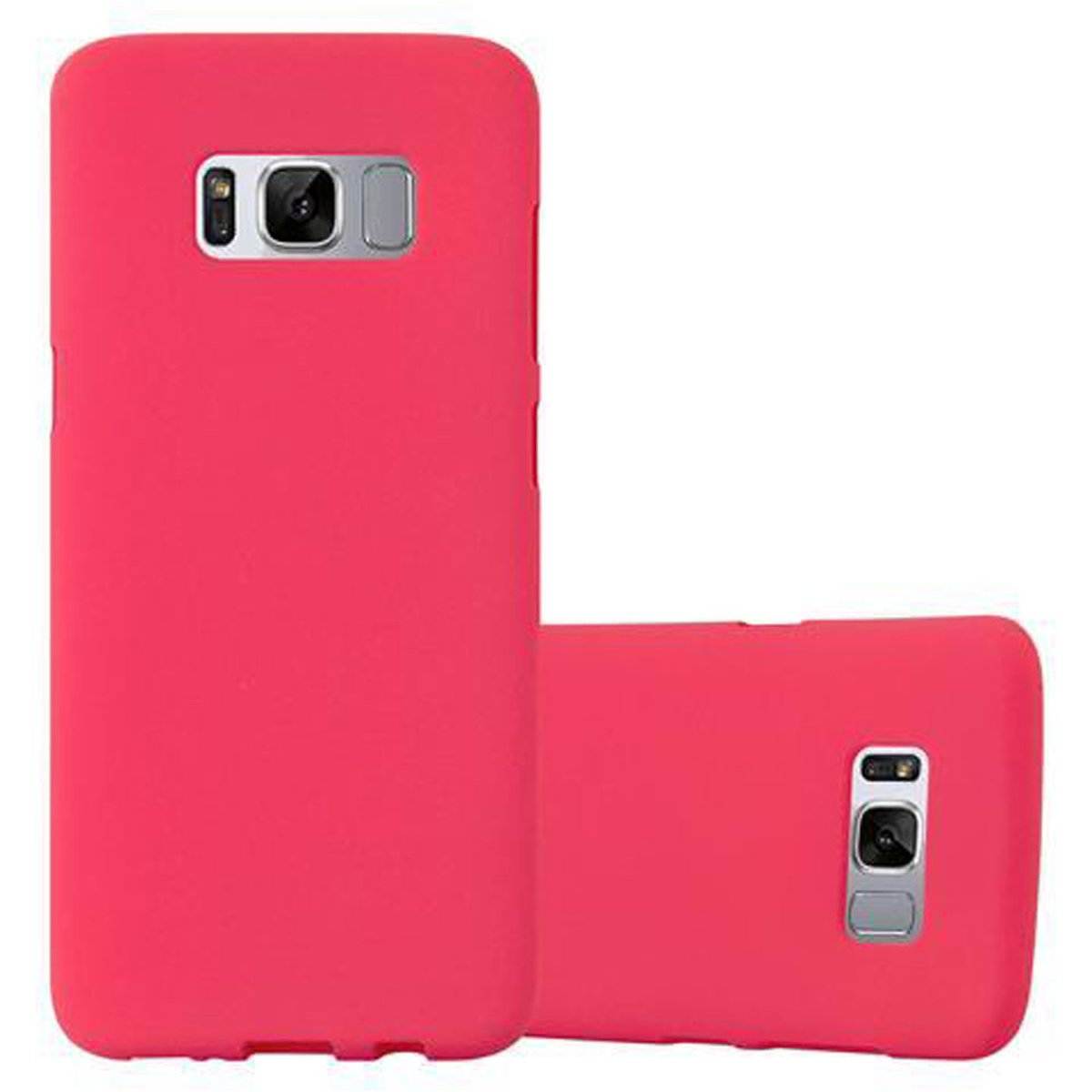 CADORABO TPU Frosted Schutzhülle, ROT Backcover, FROST Galaxy PLUS, Samsung, S8