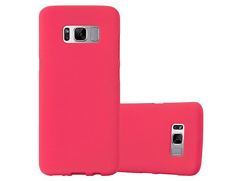 TPU ROT Samsung, Backcover, Galaxy FROST Schutzhülle, Frosted CADORABO S8,