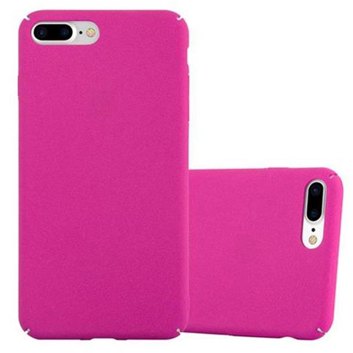 PLUS 7 Apple, Backcover, / im 8 Case CADORABO Style, FROSTY PLUS, PLUS / 7S Hard PINK iPhone Hülle Frosty