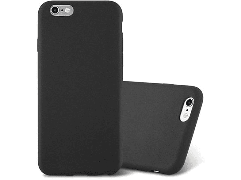 CADORABO TPU Frosted Schutzhülle, Backcover, Apple, / iPhone 6 FROST SCHWARZ 6S