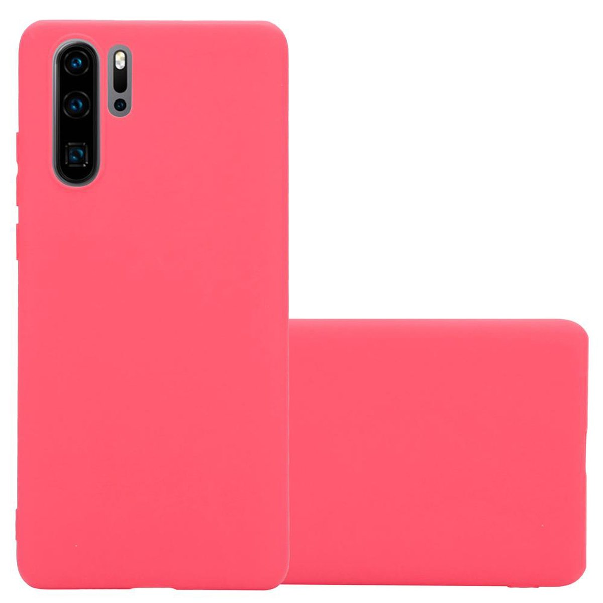 CADORABO Hülle im Style, TPU Backcover, ROT PRO, CANDY Candy Huawei, P30