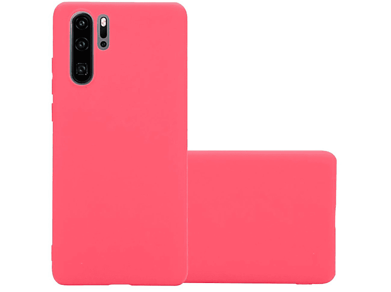 CADORABO Hülle im Style, TPU Backcover, ROT PRO, CANDY Candy Huawei, P30