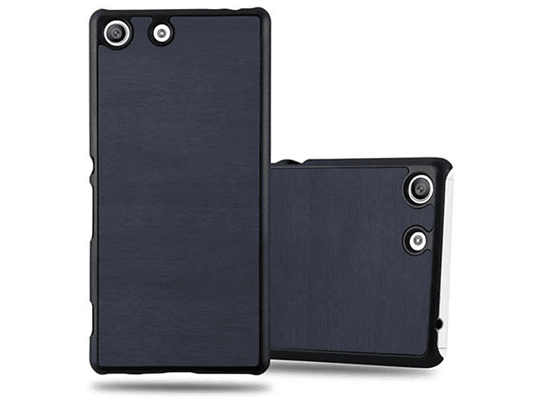 CADORABO Hülle Hard Case Woody Style, Backcover, Sony, Xperia M5, WOODY BLAU