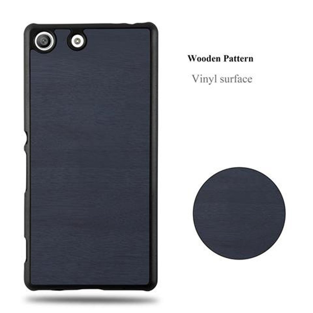 Woody Hard WOODY M5, Backcover, Style, Xperia CADORABO BLAU Case Hülle Sony,
