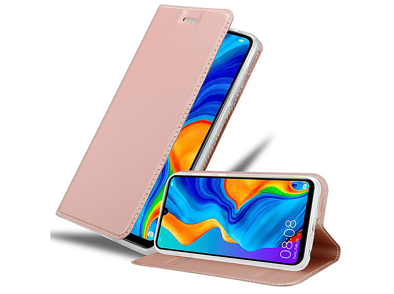 cadorabo Book Case works with LG G5 in CLASSY ROSÉ GOLD - with Magnetic Closure, Stand Function and Card Slot - Wallet Etui Cover Pouch PU Leather