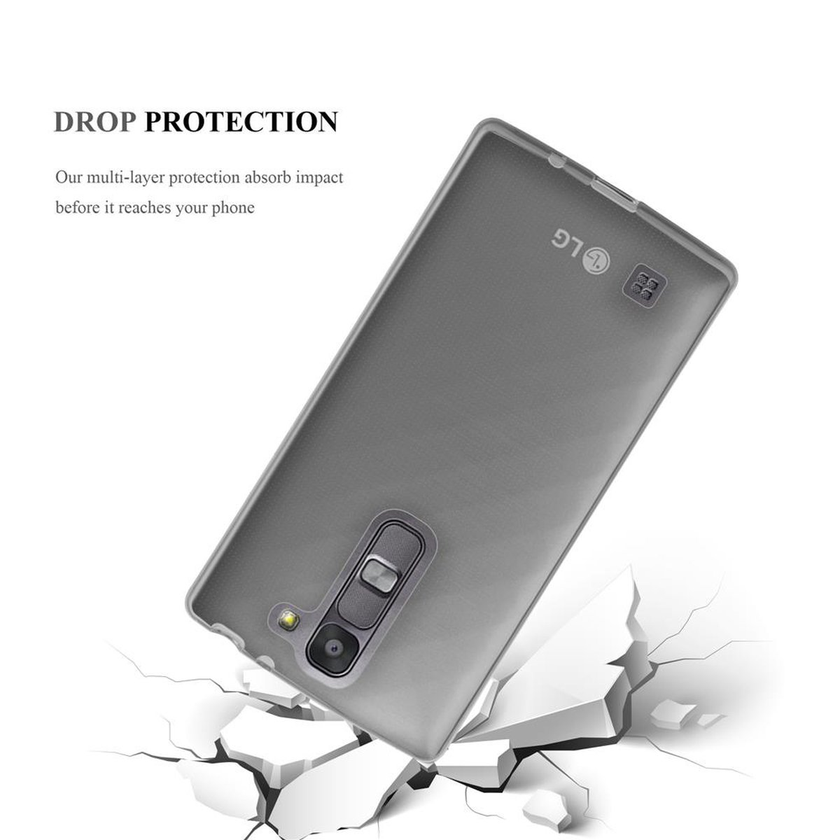 / MINI TPU SCHWARZ Backcover, Schutzhülle, TRANSPARENT CADORABO / Ultra Slim LG, AIR G4C MAGNA, G4