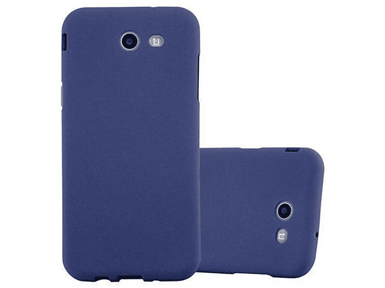 FROST CADORABO TPU BLAU Backcover, Galaxy Version, Frosted Schutzhülle, US DUNKEL Samsung, J3 2017