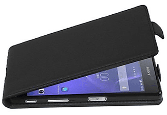 carcasa de móvil - Funda flip cover para Móvil - protección resistente de estilo Flip CADORABO, Sony, Xperia X, negro óxido MediaMarkt