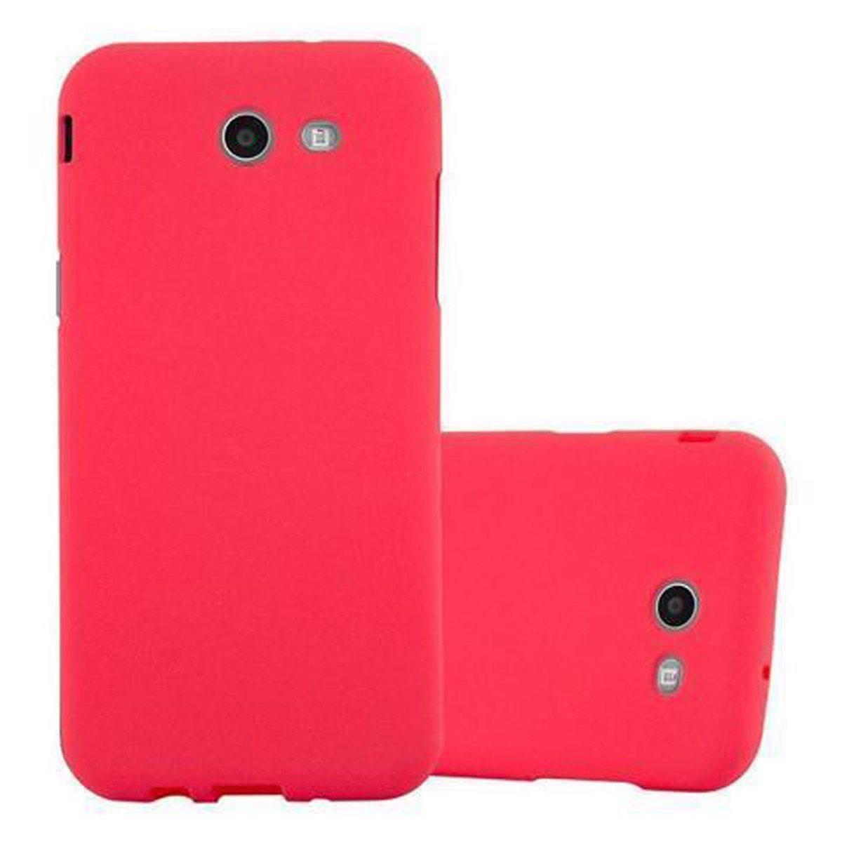 CADORABO TPU Frosted Schutzhülle, Backcover, ROT 2017 FROST US Version, Samsung, Galaxy J3