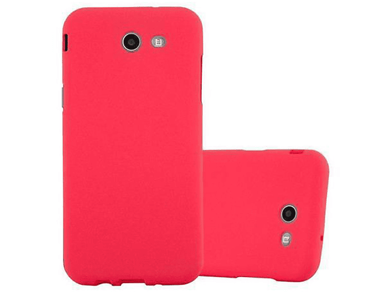 US CADORABO TPU Schutzhülle, J3 2017 ROT Samsung, Galaxy Frosted Version, Backcover, FROST