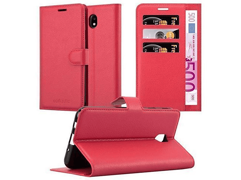 Cadorabo Custodia A Libro Per Oppo A52 - Portafoglio In Pelle Rossa Mela, Con Slot Carte, Supporto E Chiusura Magnetica