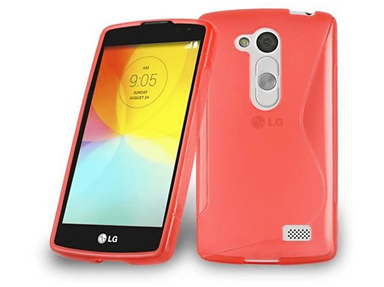 CADORABO TPU S-Line ROT Handyhülle, Backcover, FINO, LG, L INFERNO