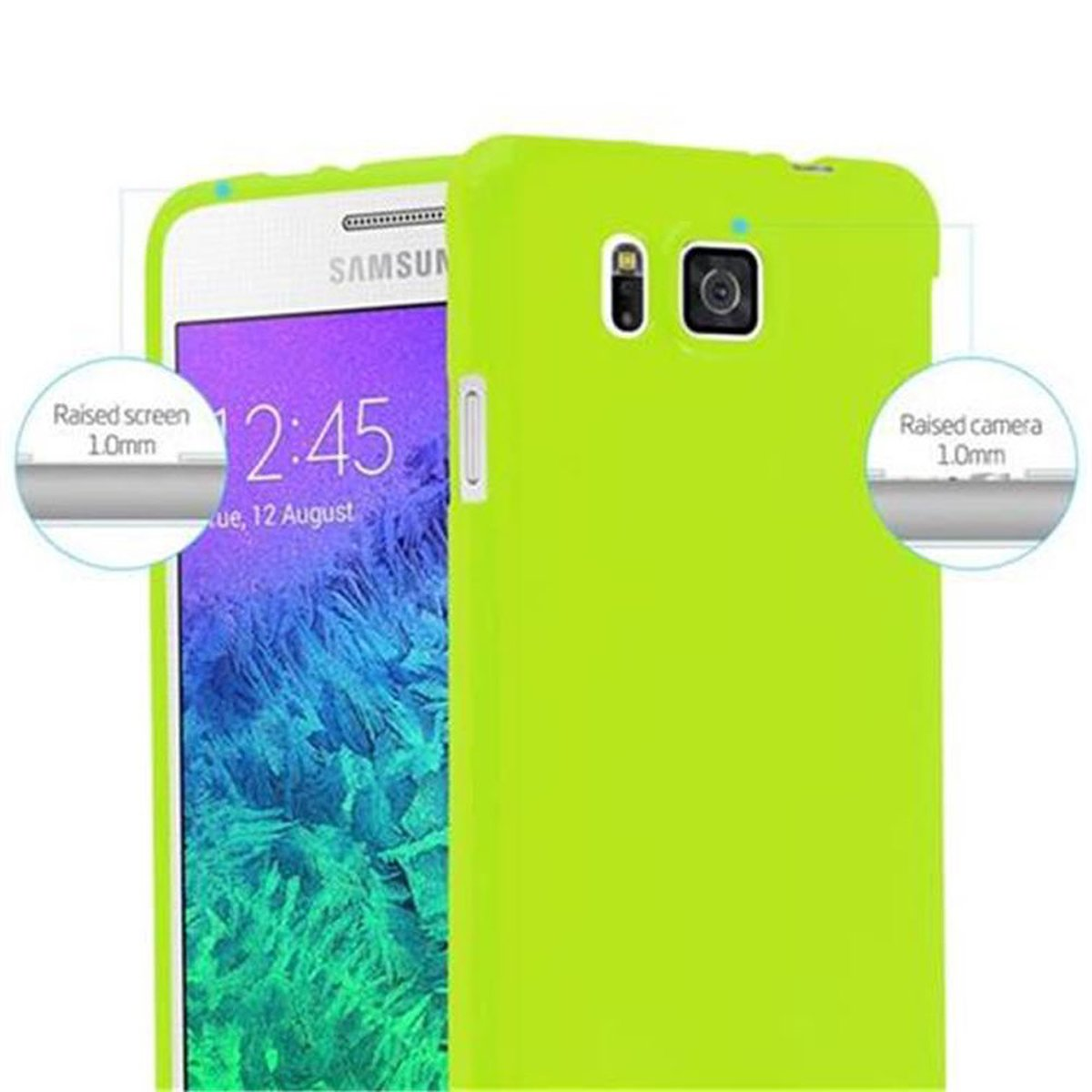 CADORABO TPU ALPHA, Samsung, GRÜN Handyhülle, Galaxy JELLY Backcover, Jelly