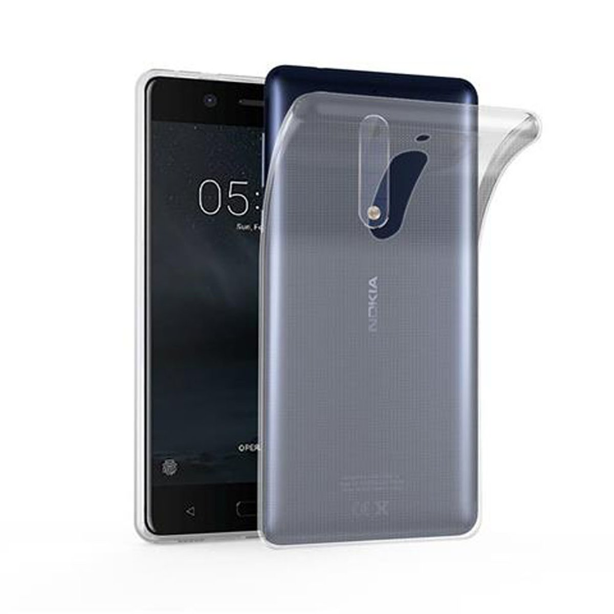 Cadorabo Custodia per Nokia 3 2017 in NERO CARBONE - Protezione in Stile Flip di Similpelle Fine - Case Cover Wallet Book Etui