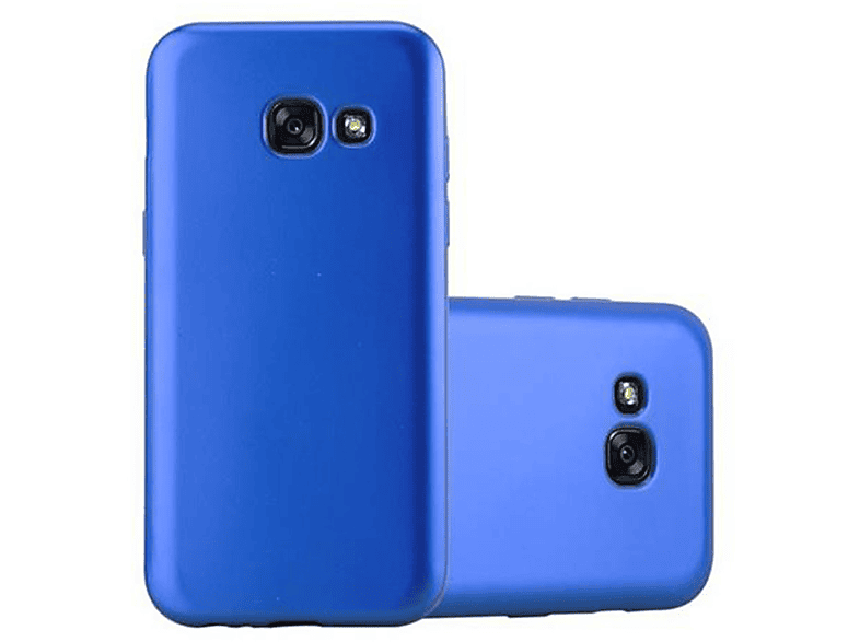 CADORABO TPU Matt Metallic Hülle, Backcover, Samsung, Galaxy A5 2017, METALLIC BLAU