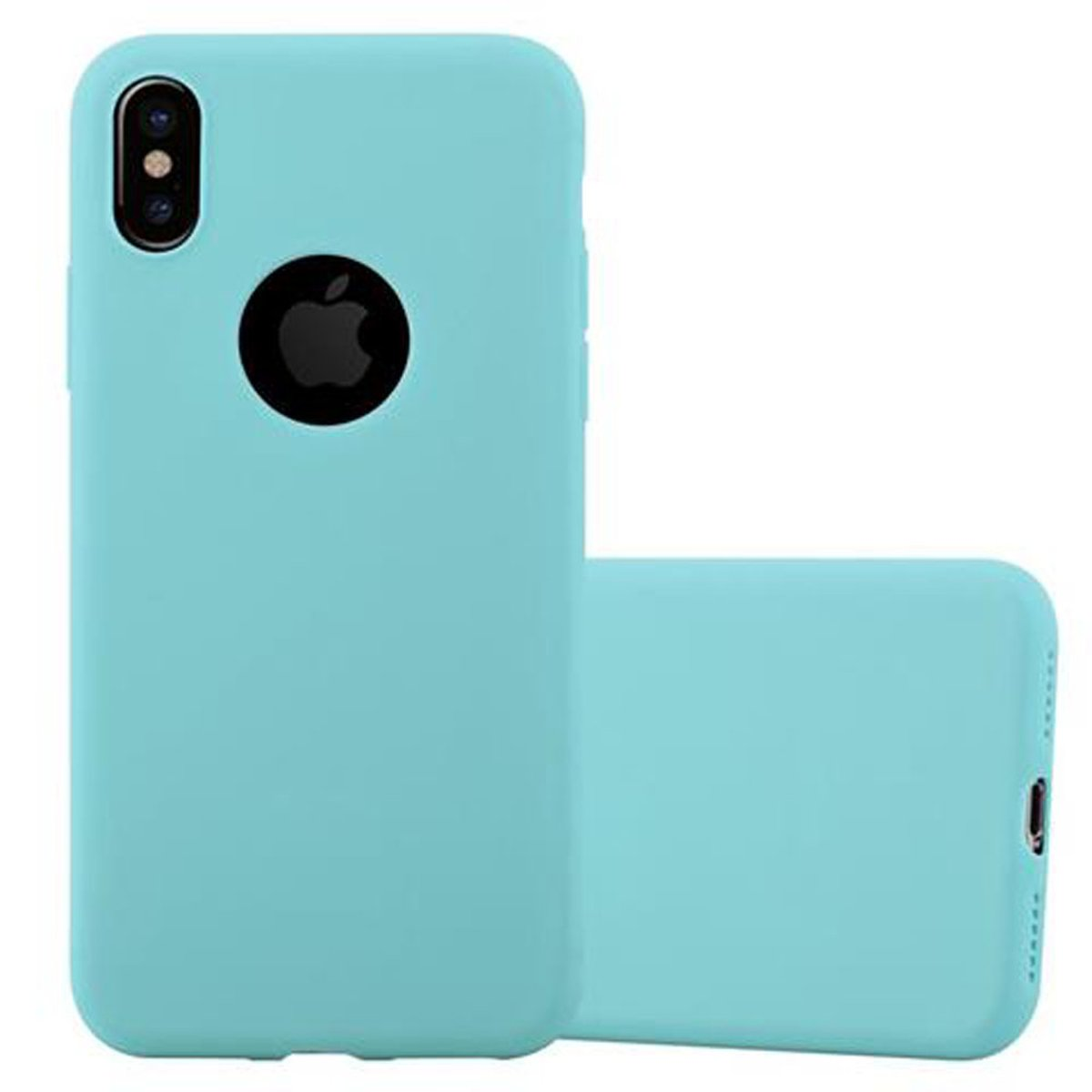 iPhone Apple, XS, / Backcover, X CANDY Candy CADORABO Hülle TPU Style, BLAU im