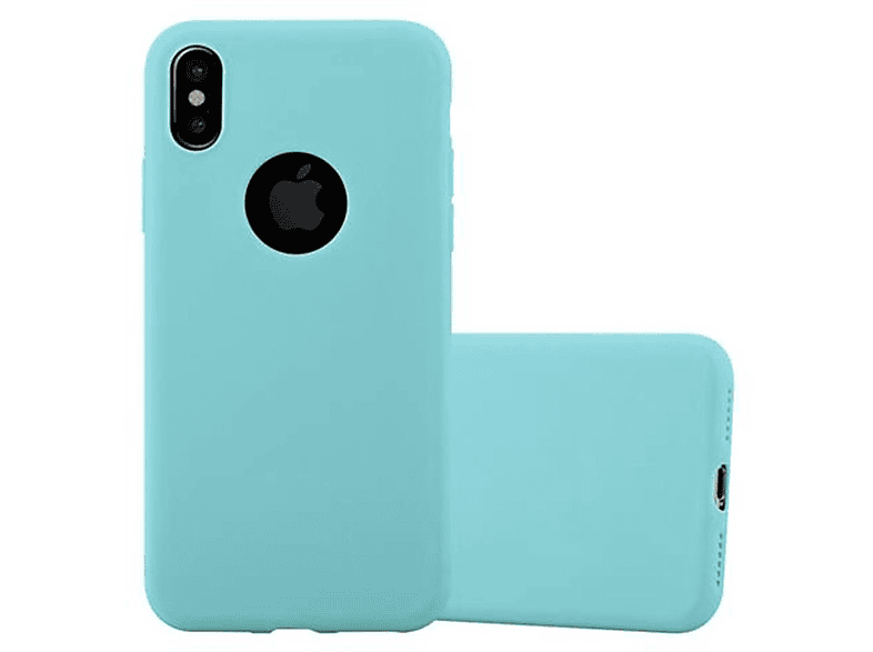 CADORABO Hülle im TPU Candy Style, Backcover, Apple, iPhone X / XS, CANDY BLAU