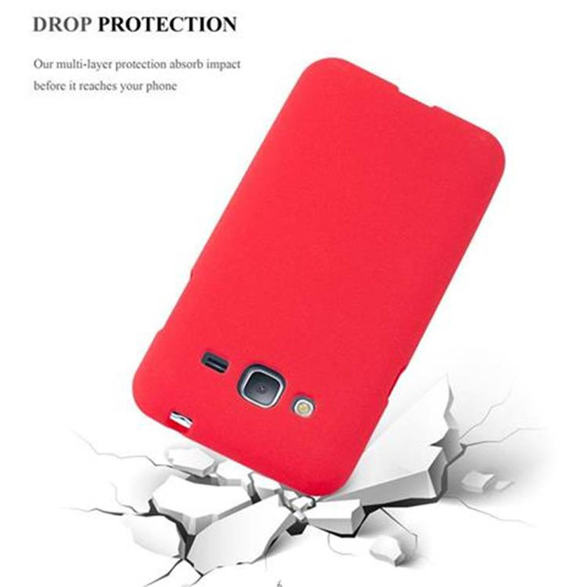 ROT 2016, Galaxy FROST J3 CADORABO Frosted Schutzhülle, Backcover, Samsung, TPU